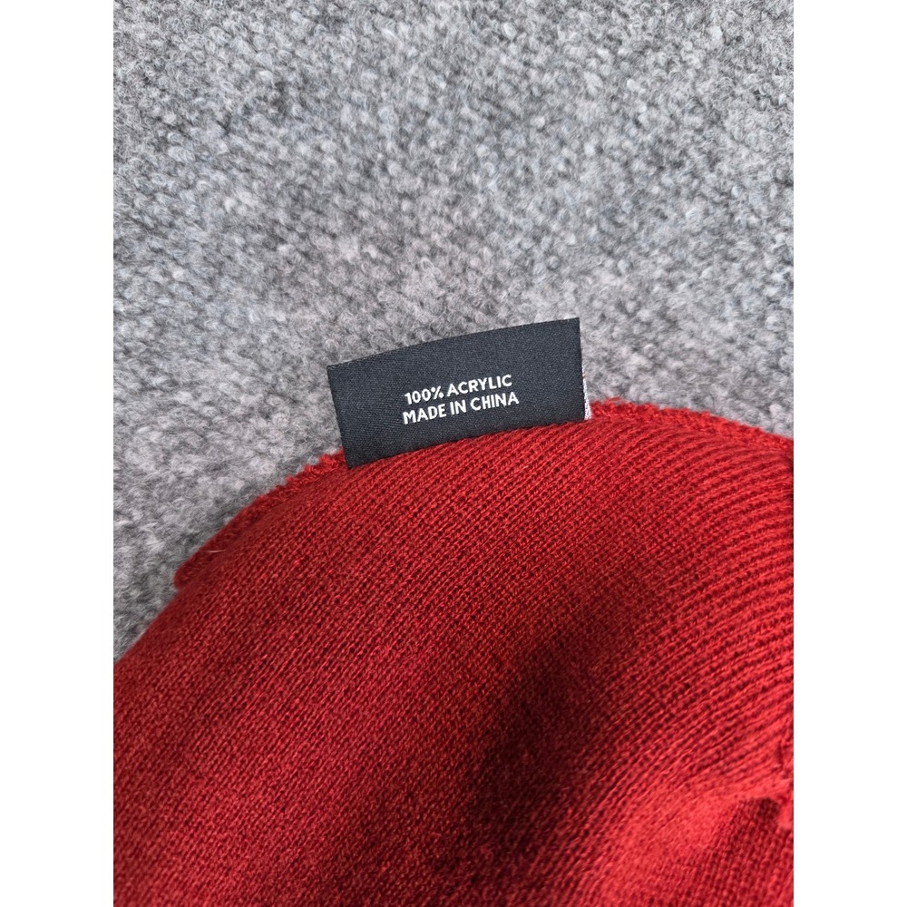 Captivating WSU Cougars Beanie Mens OSFM Red Striped Cuffed Knit Hat